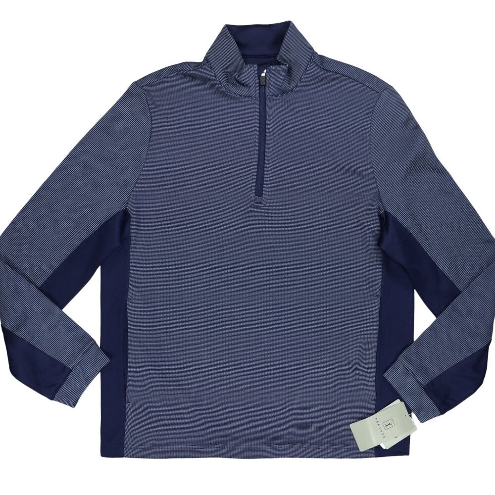 PGA Tour Golf Jacket Men's Thermal Stretch 1/4 Zip Pullover NWT Peacoat Navy